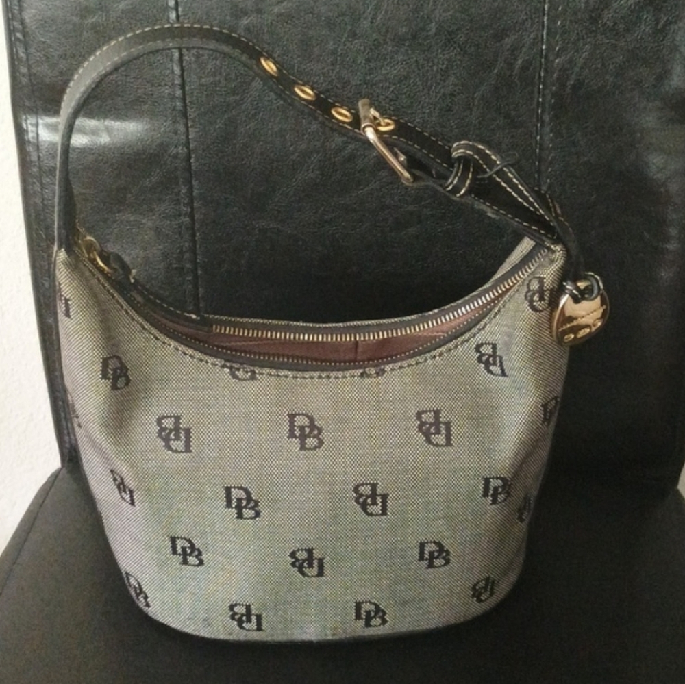 Dooney & Bourke Gray Monogram Shoulder Bag - Picture 10 of 10